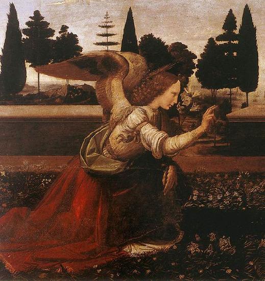 LEONARDO da Vinci The Annunciation France oil painting art